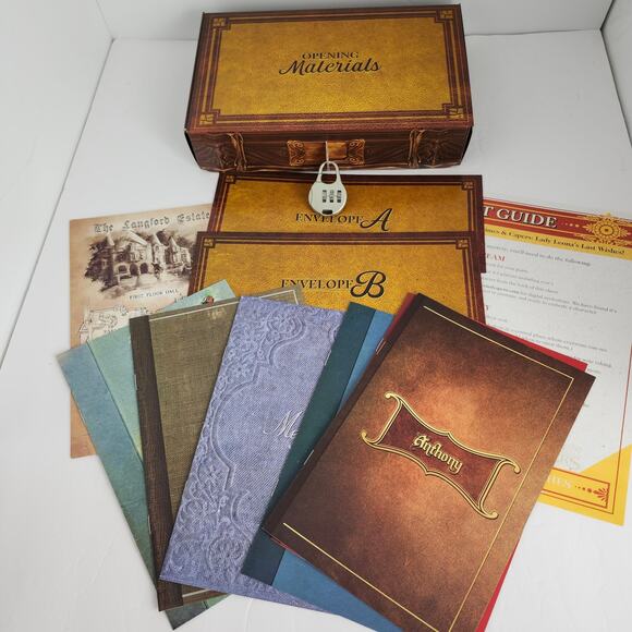 Crimes & Capers Lady Leona's Last Wishes Board Game 2021 Renegade Pre-Owned - Picture 4 of 11